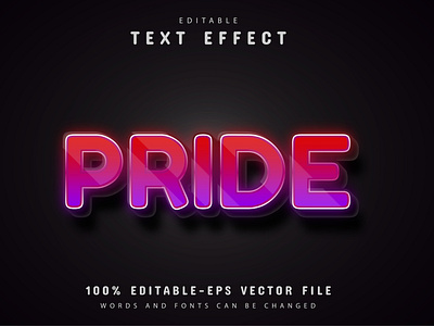 Pride text effect