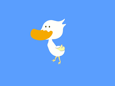 little duck after effects animation cartoon character illustration motion graphics
