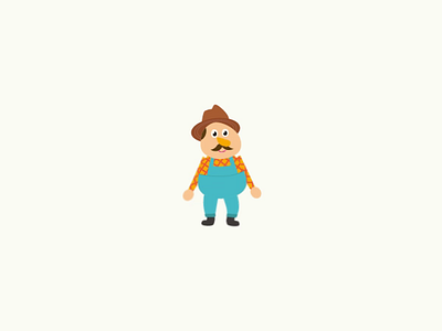 Farmer Macdonald after effects animation cartoon character illustration motion graphics