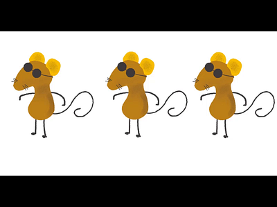 Three blind mice after effects animation cartoon character illustration motion graphics
