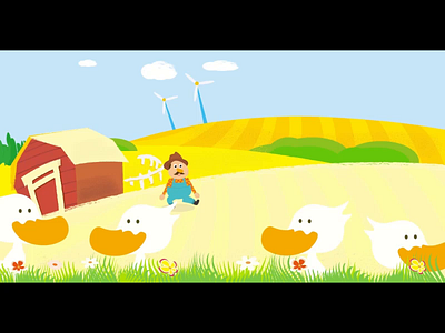 Macdonald's farm after effects animation cartoon character illustration motion graphics