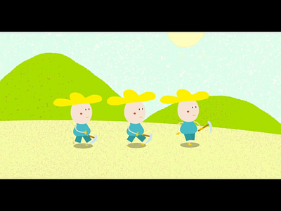 Meadow men after effects animation cartoon character illustration motion graphics