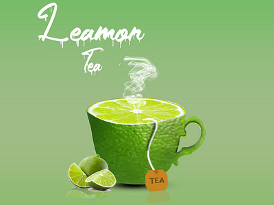 LeamonTea branding design flyer graphic design illustration logo vector