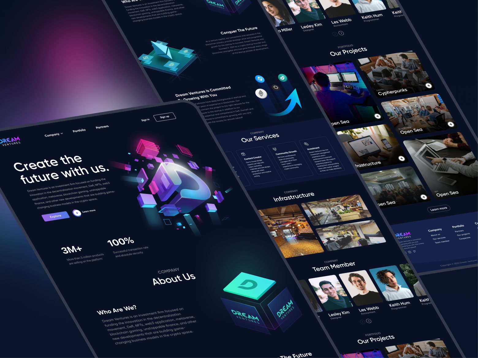 Dream Ventures - Landing Page by Tran Quang Sang on Dribbble