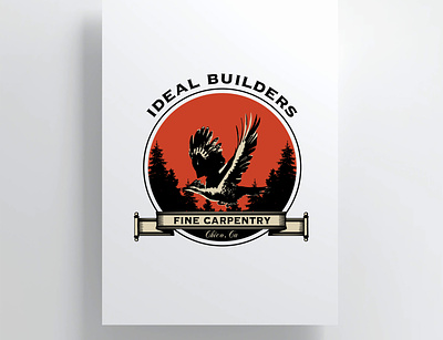 Ideal Builders Logo branding carpentry logos graphic design graphic designer logo design logo designer logo designs