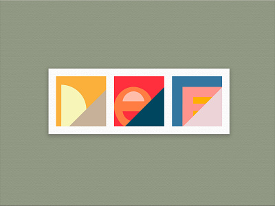 Letters #2 abstract artist colors frame illustration illustrator letter letters typography typography art wall