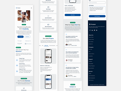Mobile Version of Proteam - Marketing Agency