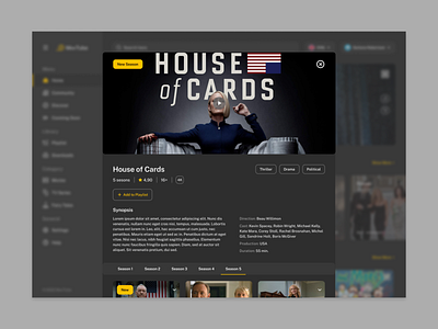 MovTube - Movie Details aplication app dark mode design details movie movie aplication tv series ui ux web web aplication web app