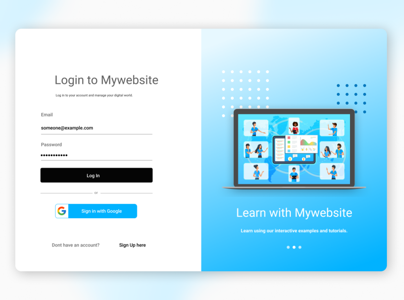 Minimal Login Screen by Rankan Sen on Dribbble