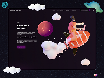 A Dark Themed Landing page darktheme design graphic design illustration minimal web