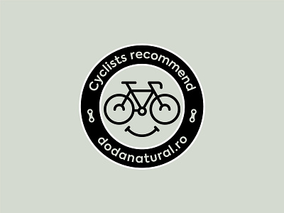 Bike friendly sticker bicycle bike bike chain character cute cycle cyclist face glasses icon label logo round smile smiley sticker symbol