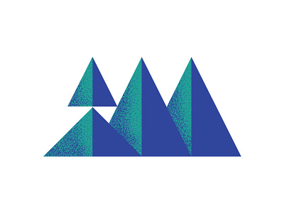 b & m b blue forest geometric green letter logo m mark mountain