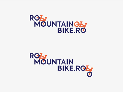 romountainbike.ro bike cycling letter o logo mountainbike o romania sport visual identity