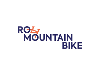 romountainbike logo bike cycling diana cristea letter o logo mountain bike mtb