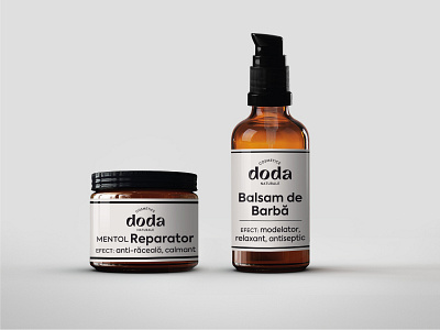 Doda Natural Cosmetics - packaging beauty products care products cosmetics herbal herbalist label natural packaging plant skincare