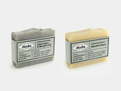 Doda Natural Cosmetics - packaging artisan beauty product cosmetics design handmade herbal label natural packaging plant soap