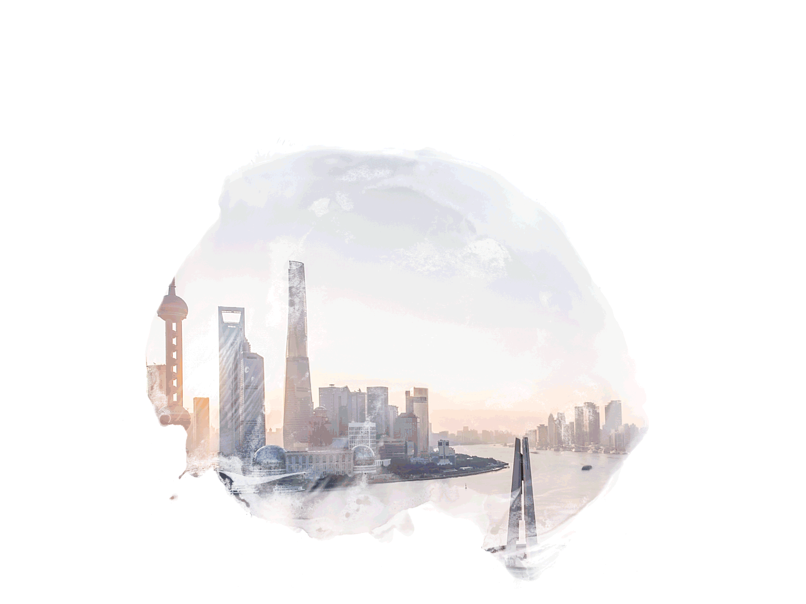 Den Digitala Draken layer process double exposure gif illustration process shanghai watercolor