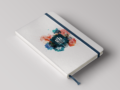 Growthhackers notebook cover mockup acid contrasting colors flowers flowers illustration illustration logo mockup mockup creator watercolor