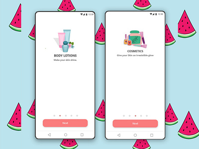 Beauty Store Mobile App UI Design adobe xd app branding design figma ui ui design uidesign uiux ux