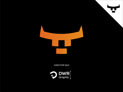 Modern Bull Head Logo | For Sale abstract animal art bull cow design graphic head horn icon illustration isolated logo modern power sign strong symbol vector wild