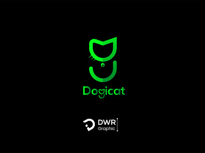 Dg Dogicat Logo abstract branding cat company design dog lettermark logo sign vector
