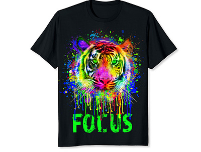 Tiger Tshirt watercolor design branding custom faminine graphic design logo design tshirt watercolor watercolortshirt
