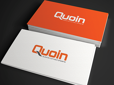 Quoin Logo app logo connection developer it logo logo design orange