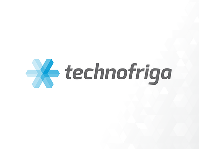 Technofriga logo cold design ice identity logo logo design