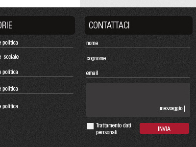 Mr Comunicazione - footer detail