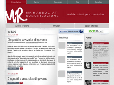 Mr Comunicazione - overview mr comunicazione web web design