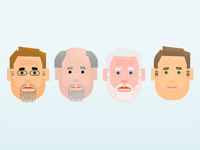 four horsemen of conceptualists by shxquille on Dribbble