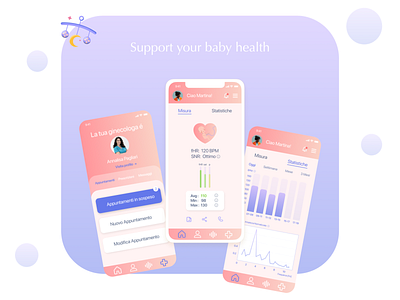 Pregnancy mobile app fetus monitor