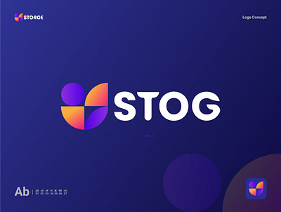 Stog Logo Brand Identity abstract app icon brand branding company compnay corporate design flat icon identity logo modern new logo sabbir stog ui vector