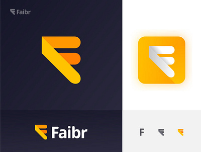 Faibr Logo Design abstract app icon brand branding compnay corporate design f f logo faibr flat icon icons identity logo logos modern sabbir ui vector