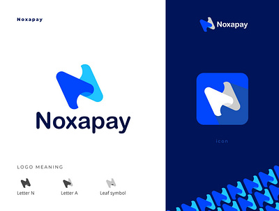 Noxapay Corporate Logo Brand identity app icon banking branding compnay design flat icon icons logo logos money noxa noxapay pay pay icon pay logo payment sabbir ui vector