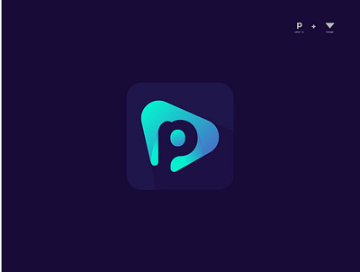 Postper Logo Design app icon branding compnay design flat icon icons logo logos p concept p logo postper
