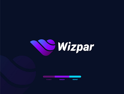 Wizpar logo brand identity app icon apps logo brand identity branding compnay design flat icon icons logo logo modern sabbir ui logo vector wizpar