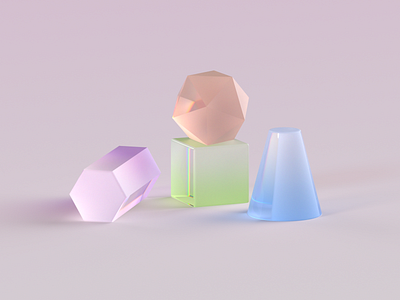 Glass material gradient