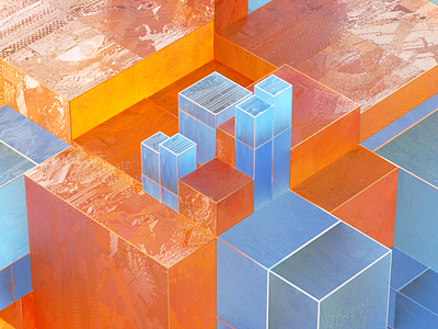 Cube 3d art design illustration motion