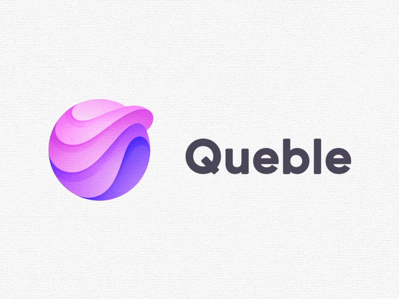 Queble Logo Animation animated animation branding design logo motion queble