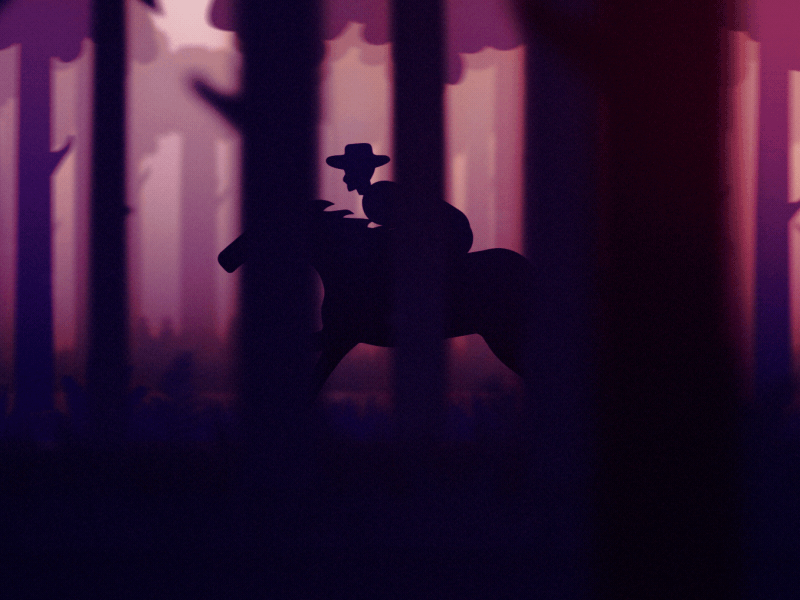 Horse Riding Motion Design animated animation character creative horse illustration motion motion design queble