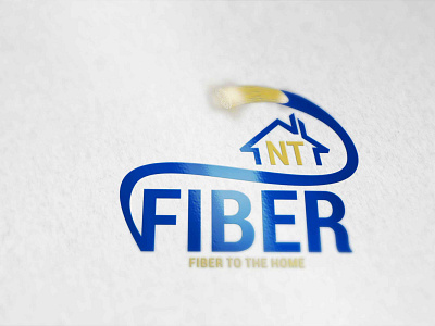 Nepal Telecom Fiber branding design illustration logo vector