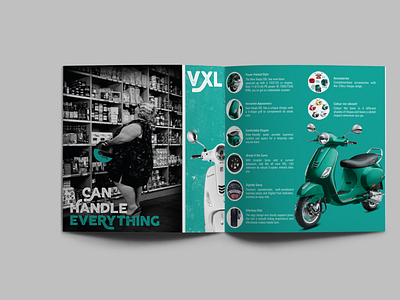 Vespa - Brochure branding brochure design illustration vector vespa