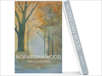 Norwegian Wood book book cover design illustration illustrator photoshop typography vector