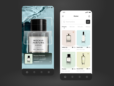 Perfume Scanner app clean colorfull design design concept nice perfume scan scanner ui ui ux ux