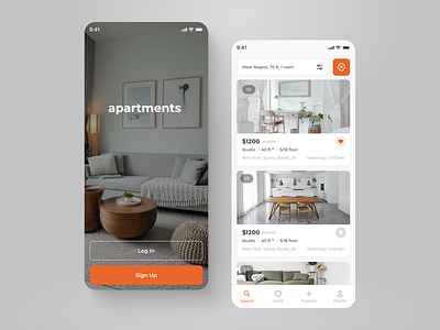 Apartments - Mobile App Design Concept