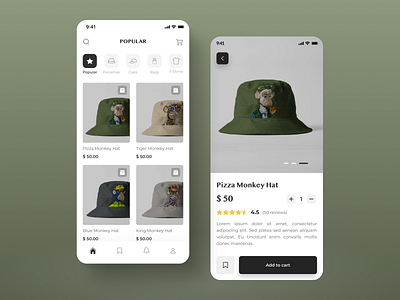 Shopping Mobile App - UI / UX Design