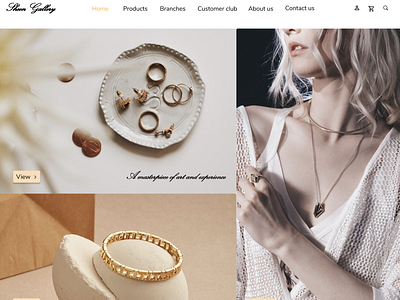 Sheen ecommerce jewelry online shop ux ui design web design website