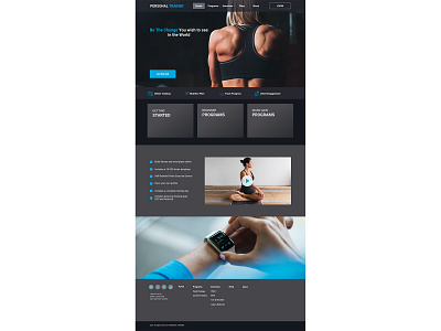 Personal Trainer (Website & Application) design ecommerce online shop prototype saas website ux ui design web design website