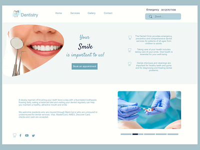 Dental clinic animation branding design logo mobile app prototype ui ux ui design web design website